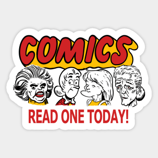 Comics Read One Today (Golden Girls Edit.) Sticker